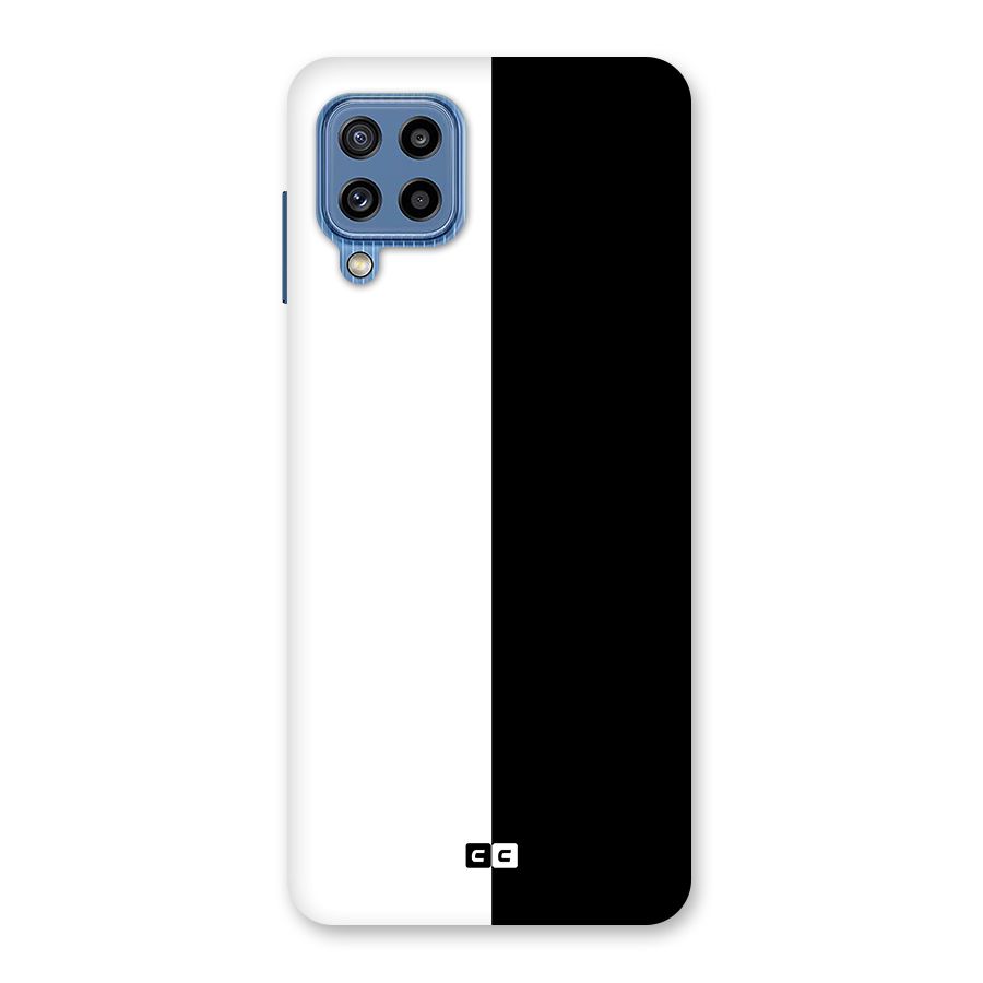 Simple Black White Back Case for Galaxy M32
