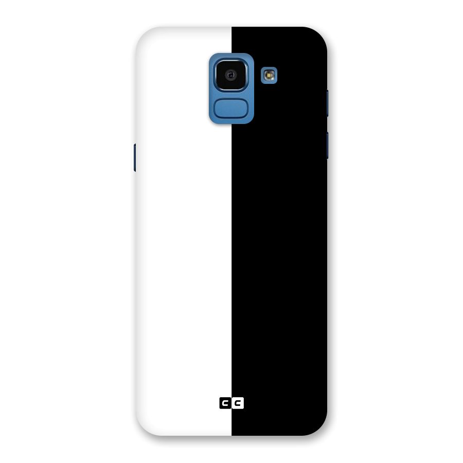 Simple Black White Back Case for Galaxy On6