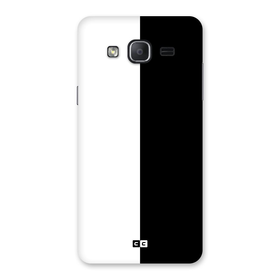 Simple Black White Back Case for Galaxy On7 2015