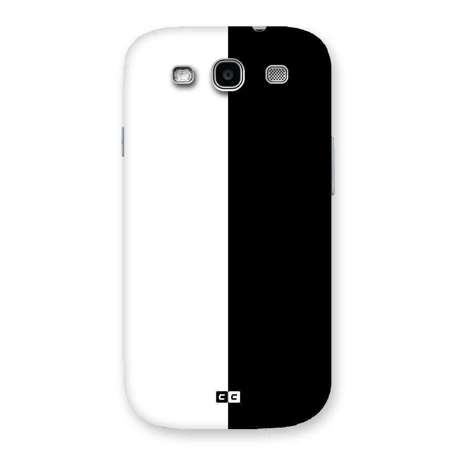 Simple Black White Back Case for Galaxy S3