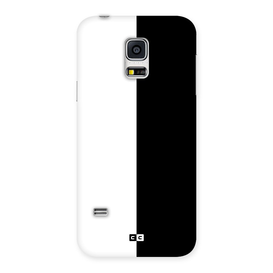 Simple Black White Back Case for Galaxy S5 Mini