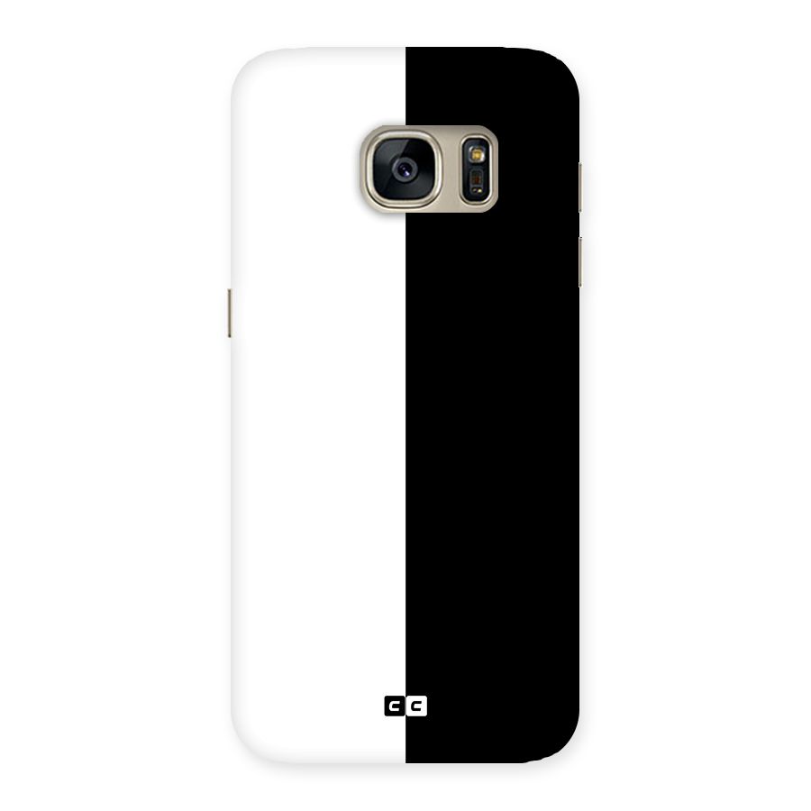 Simple Black White Back Case for Galaxy S7
