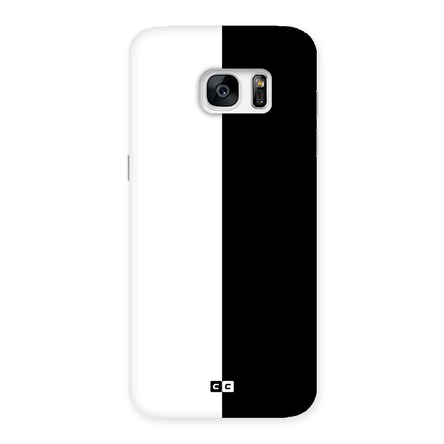 Simple Black White Back Case for Galaxy S7 Edge