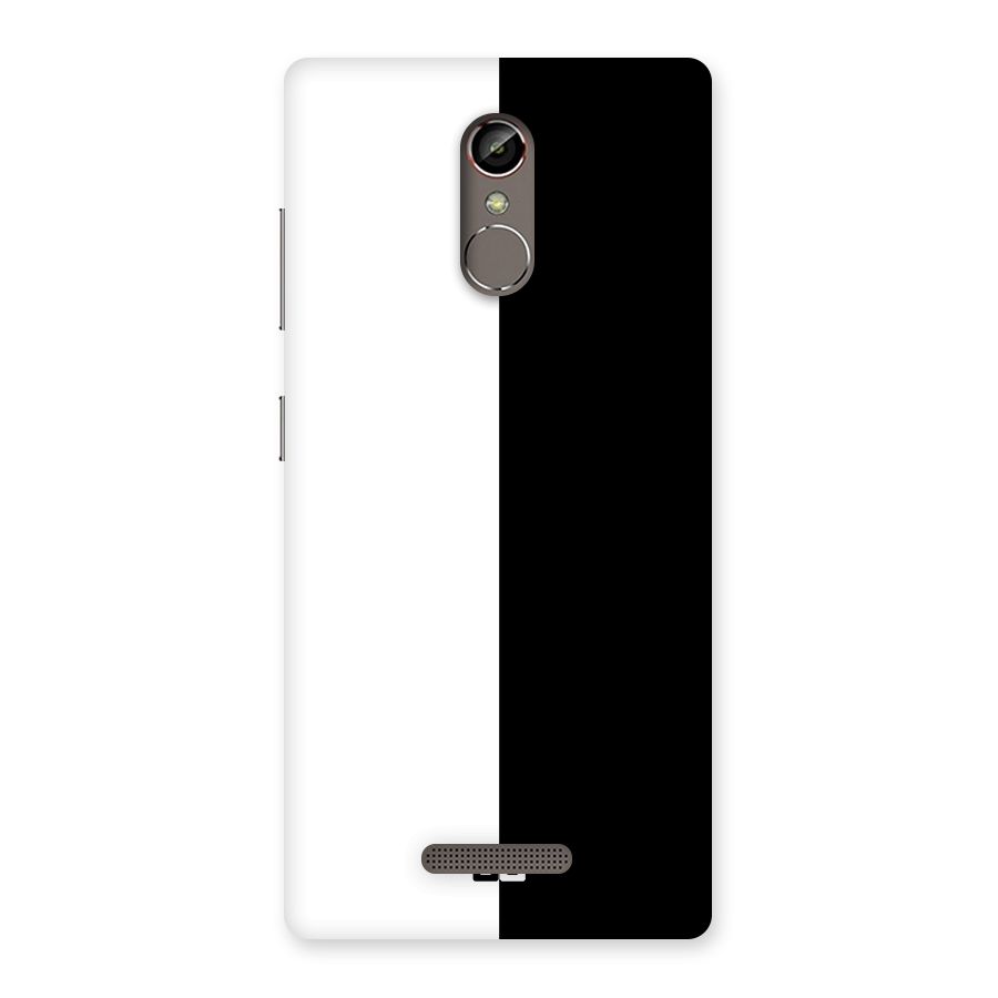 Simple Black White Back Case for Gionee S6s