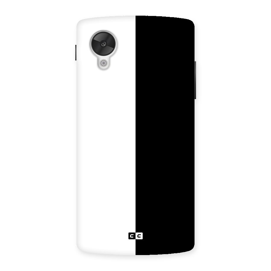 Simple Black White Back Case for Google Nexsus 5
