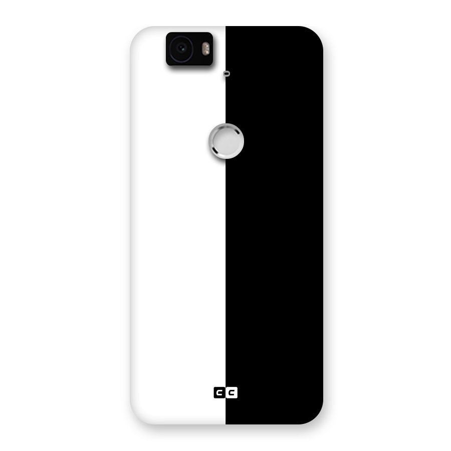 Simple Black White Back Case for Google Nexus-6P