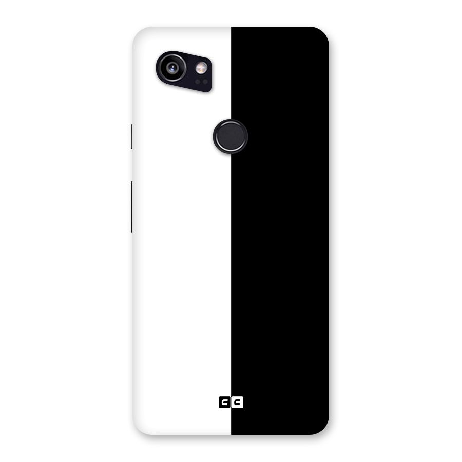 Simple Black White Back Case for Google Pixel 2 XL