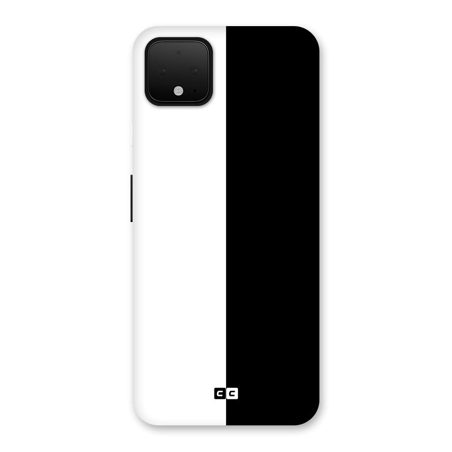 Simple Black White Back Case for Google Pixel 4 XL