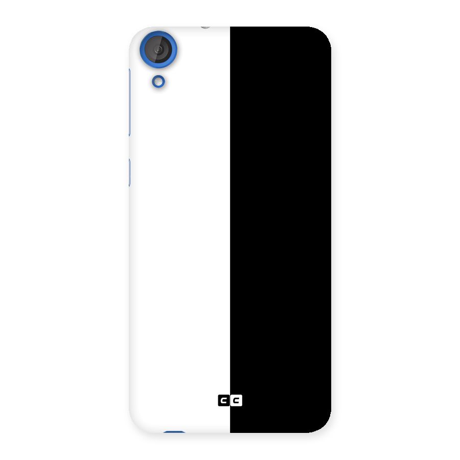 Simple Black White Back Case for HTC Desire 820