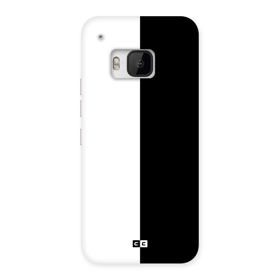Simple Black White Back Case for HTC One M9