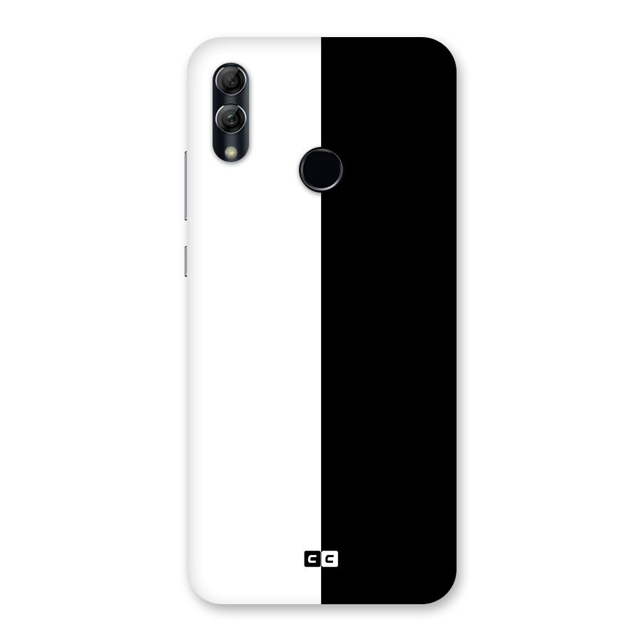 Simple Black White Back Case for Honor 10 Lite