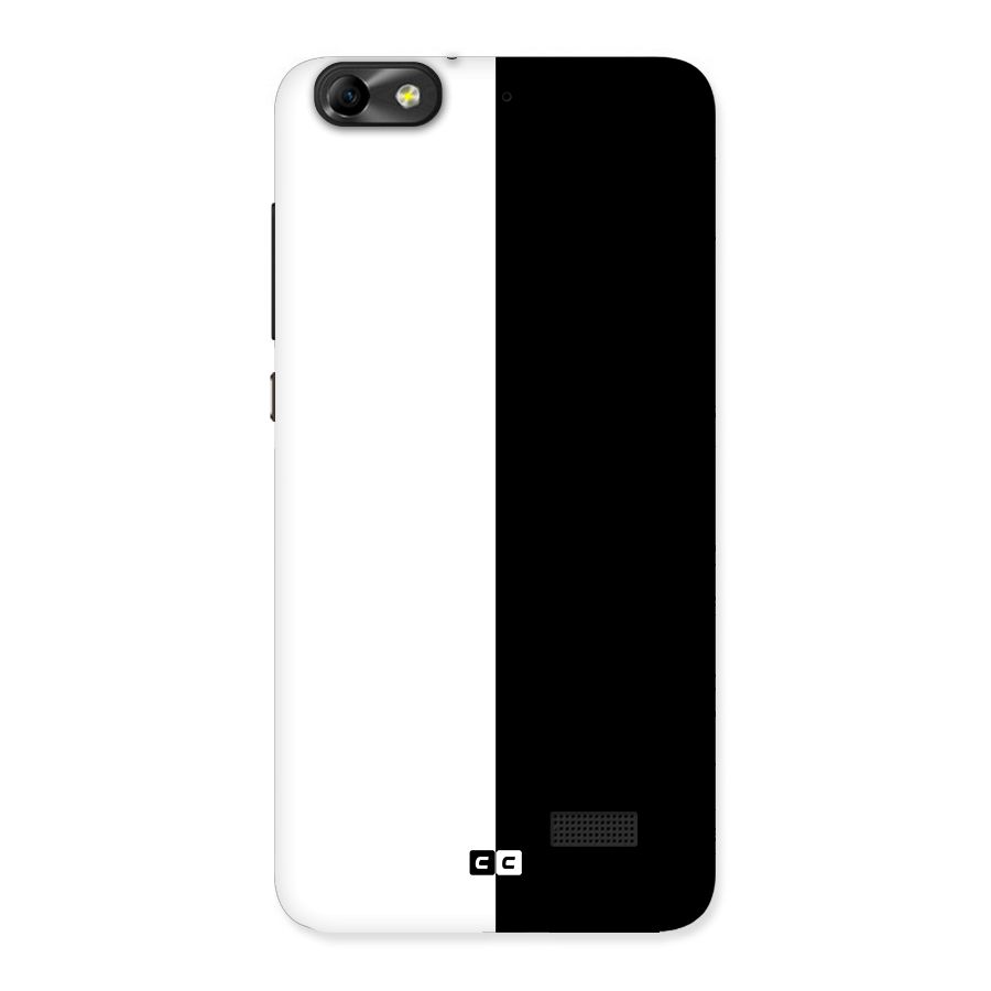 Simple Black White Back Case for Honor 4C