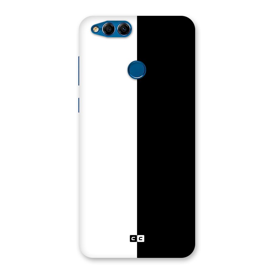 Simple Black White Back Case for Honor 7X