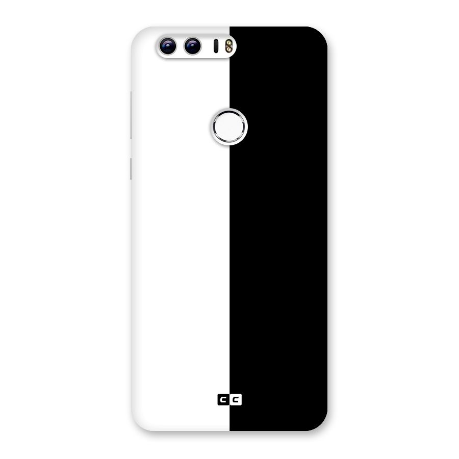 Simple Black White Back Case for Honor 8