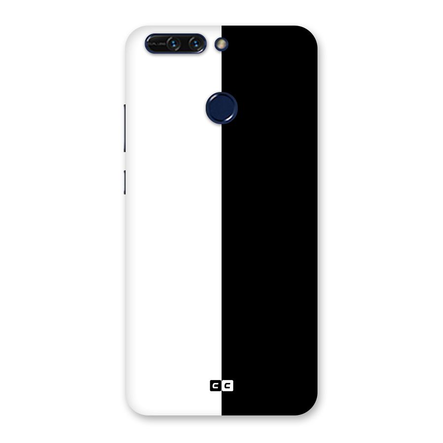 Simple Black White Back Case for Honor 8 Pro