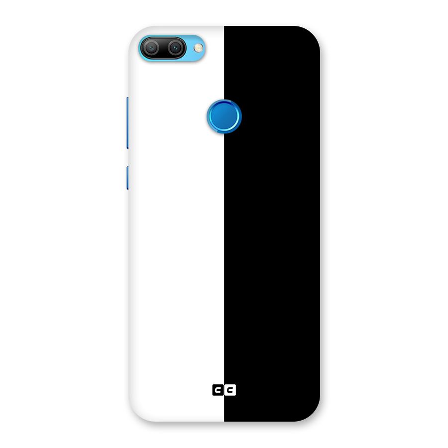 Simple Black White Back Case for Honor 9N
