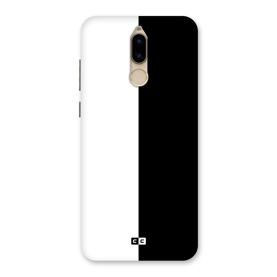 Simple Black White Back Case for Honor 9i