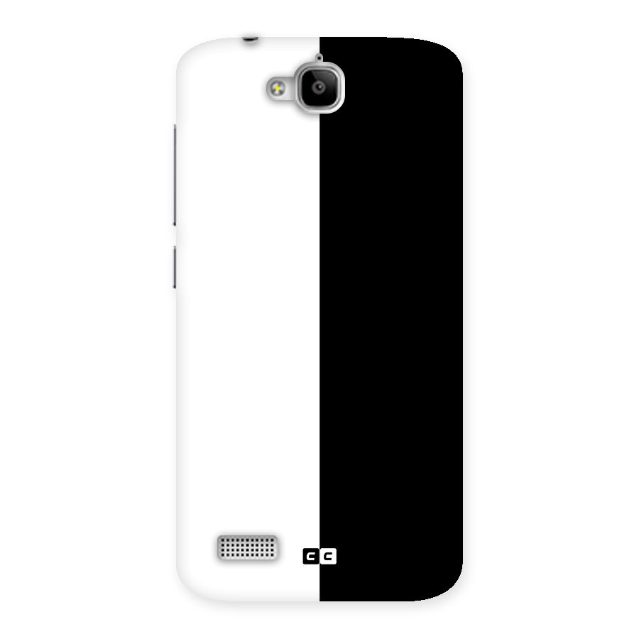 Simple Black White Back Case for Honor Holly
