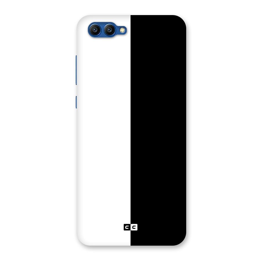 Simple Black White Back Case for Honor View 10