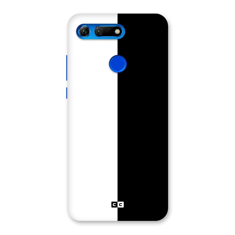Simple Black White Back Case for Honor View 20