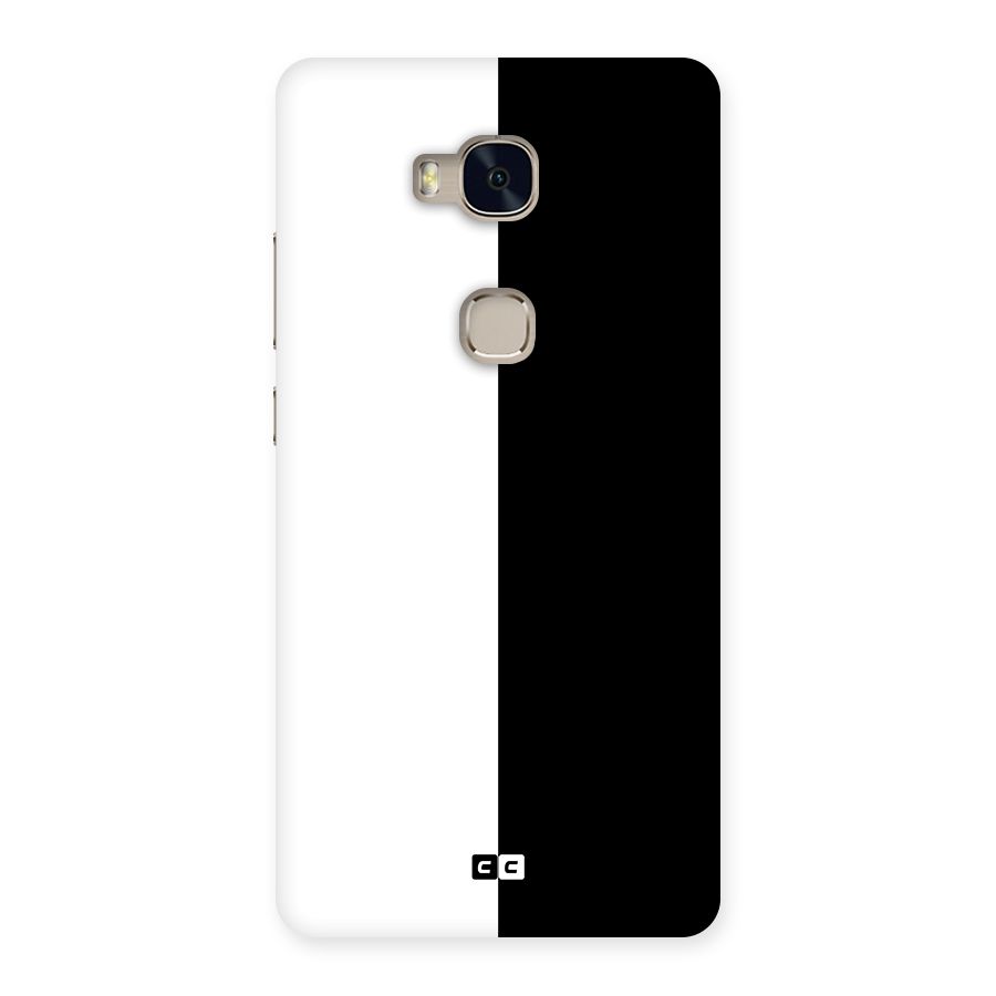 Simple Black White Back Case for Huawei Honor 5X