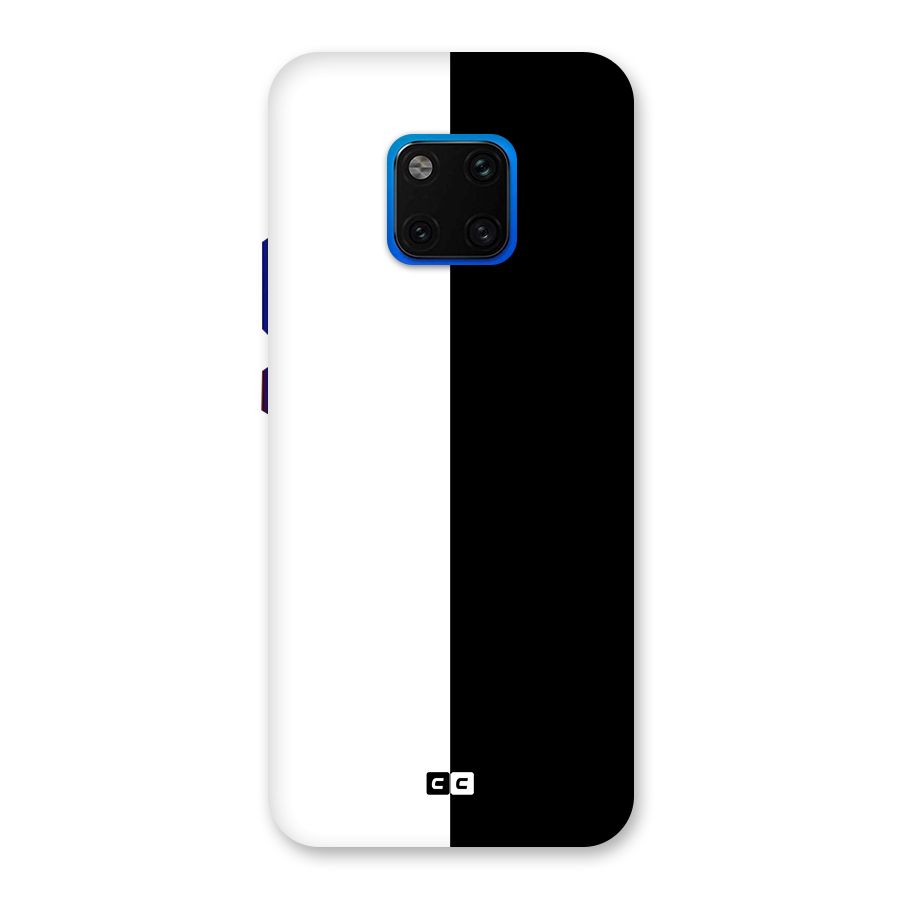Simple Black White Back Case for Huawei Mate 20 Pro