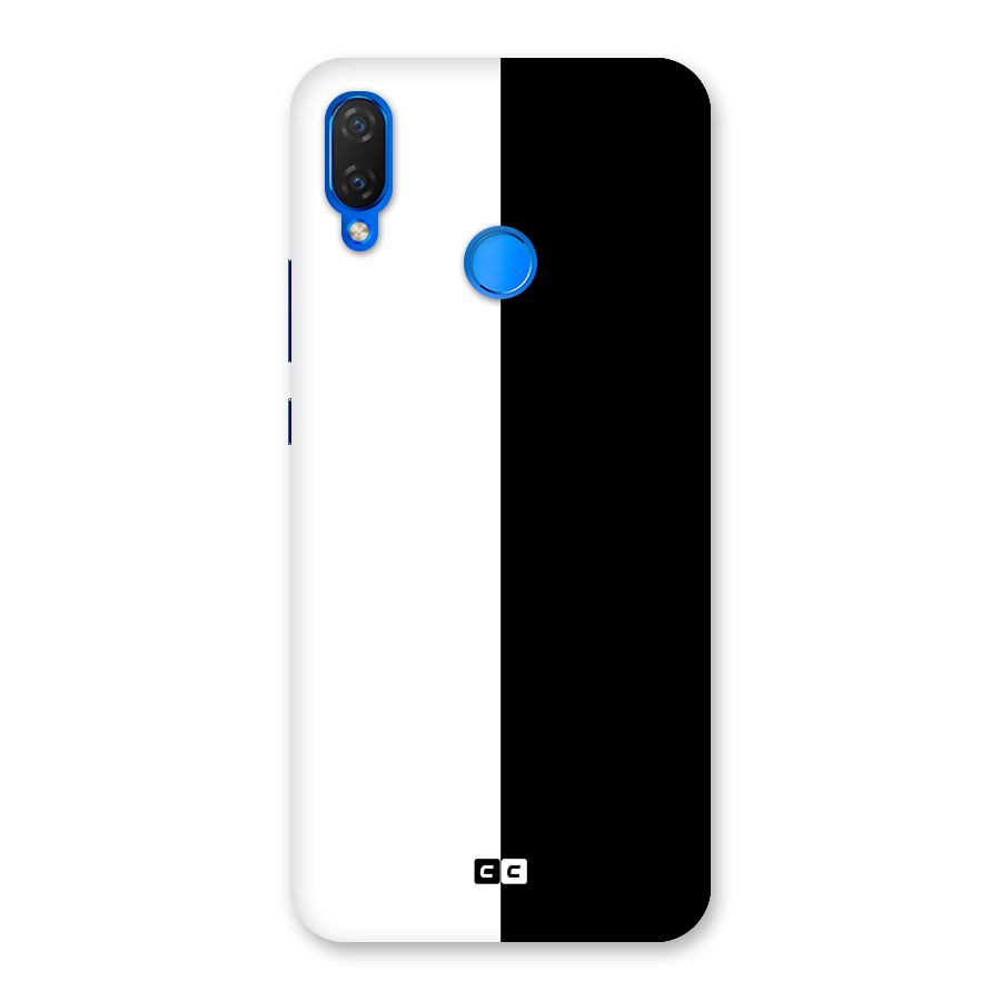 Simple Black White Back Case for Huawei P Smart+