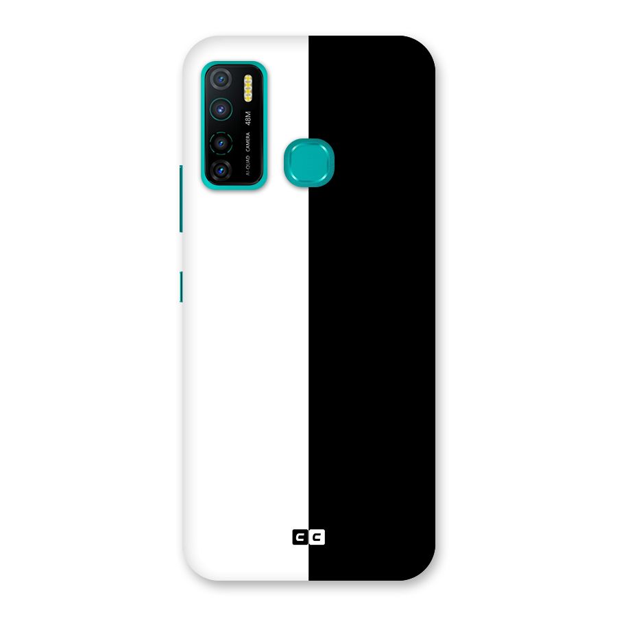 Simple Black White Back Case for Infinix Hot 9 Pro