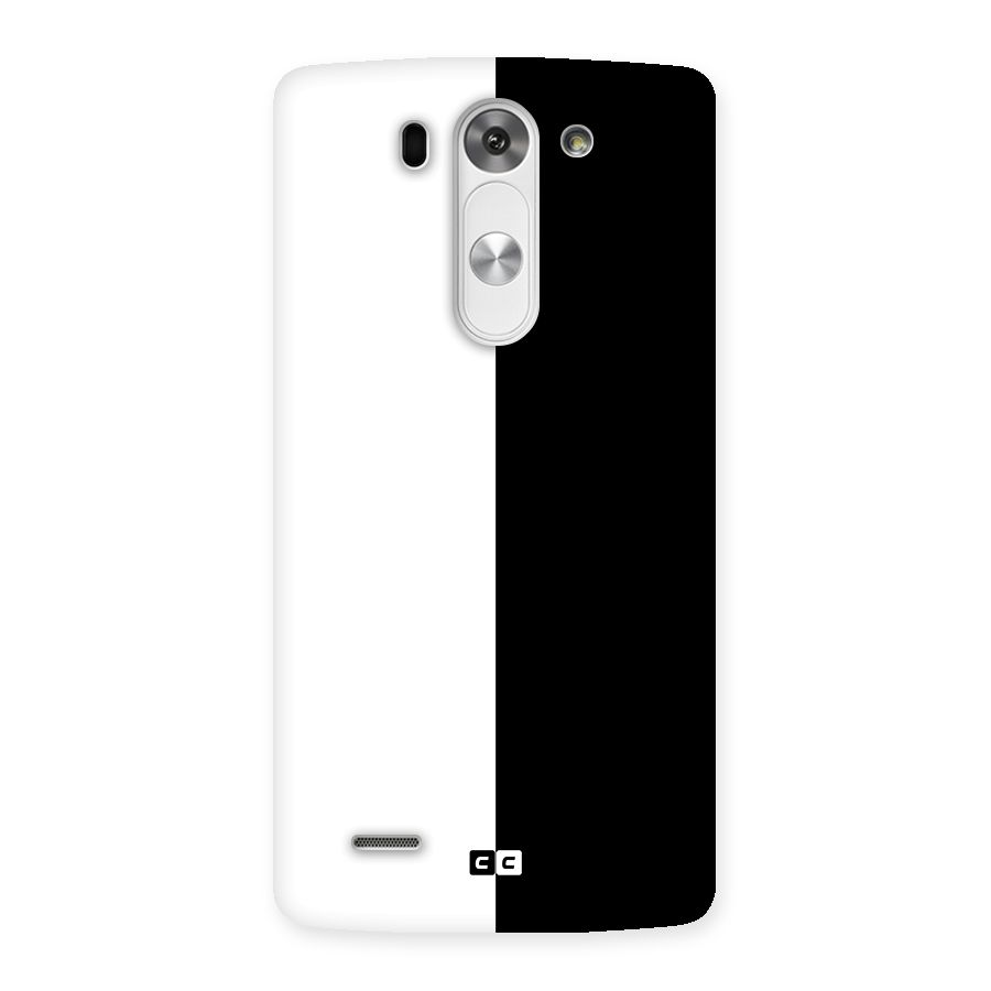 Simple Black White Back Case for LG G3 Beat