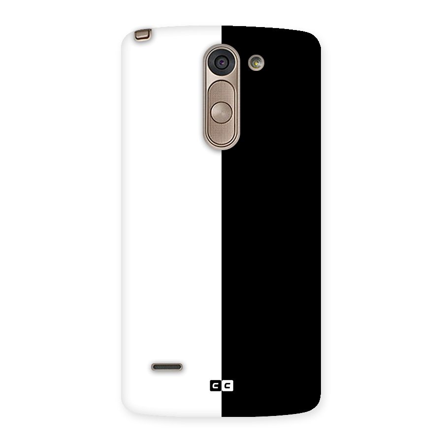 Simple Black White Back Case for LG G3 Stylus