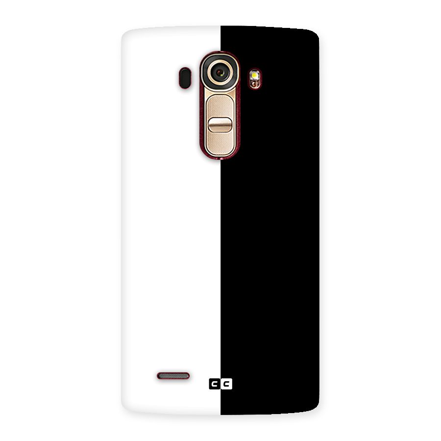 Simple Black White Back Case for LG G4