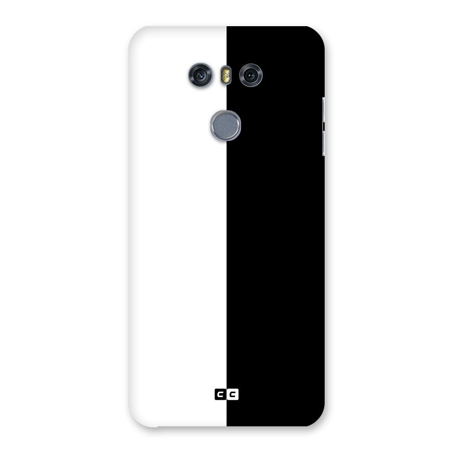 Simple Black White Back Case for LG G6