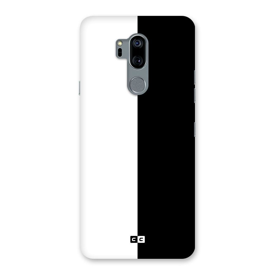 Simple Black White Back Case for LG G7