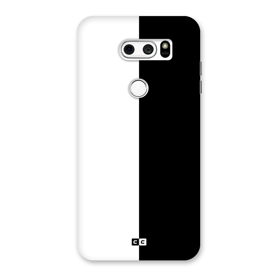 Simple Black White Back Case for LG V30
