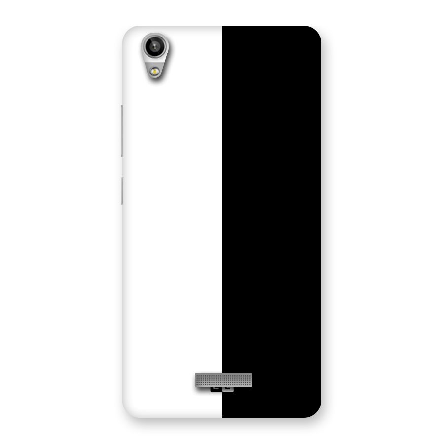 Simple Black White Back Case for Lava-Pixel-V1