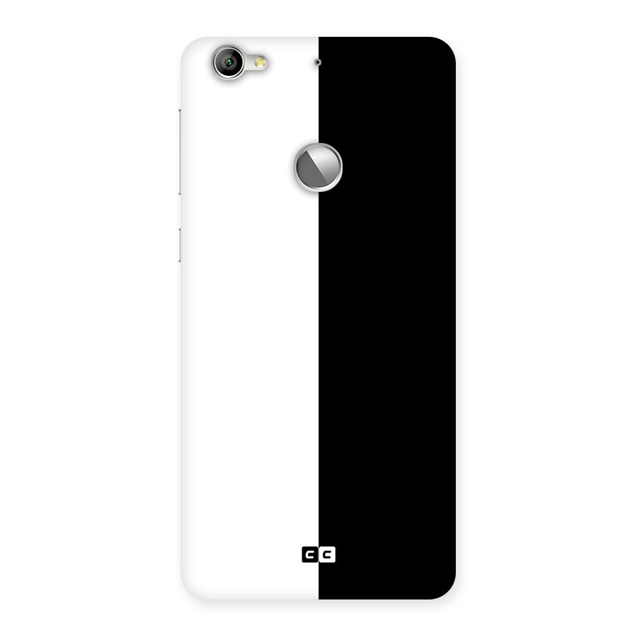 Simple Black White Back Case for LeTV Le 1s