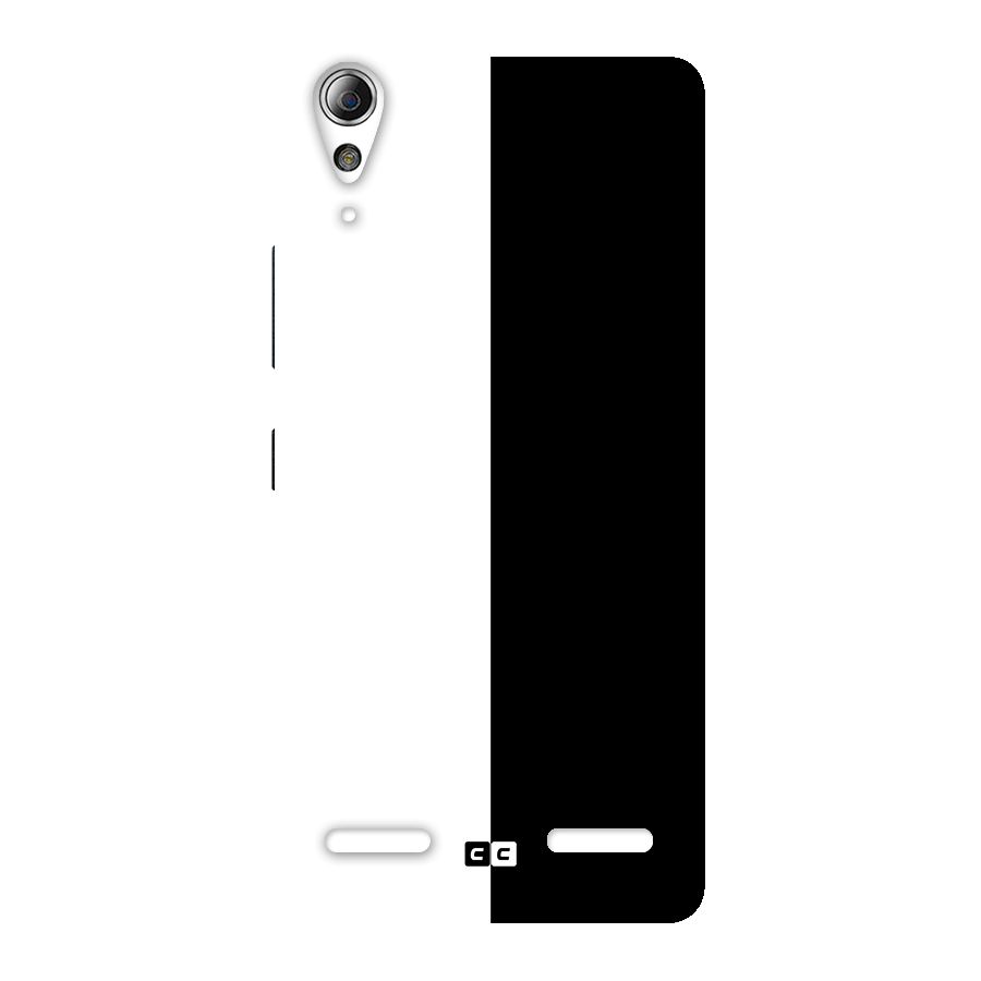Simple Black White Back Case for Lenovo A6000