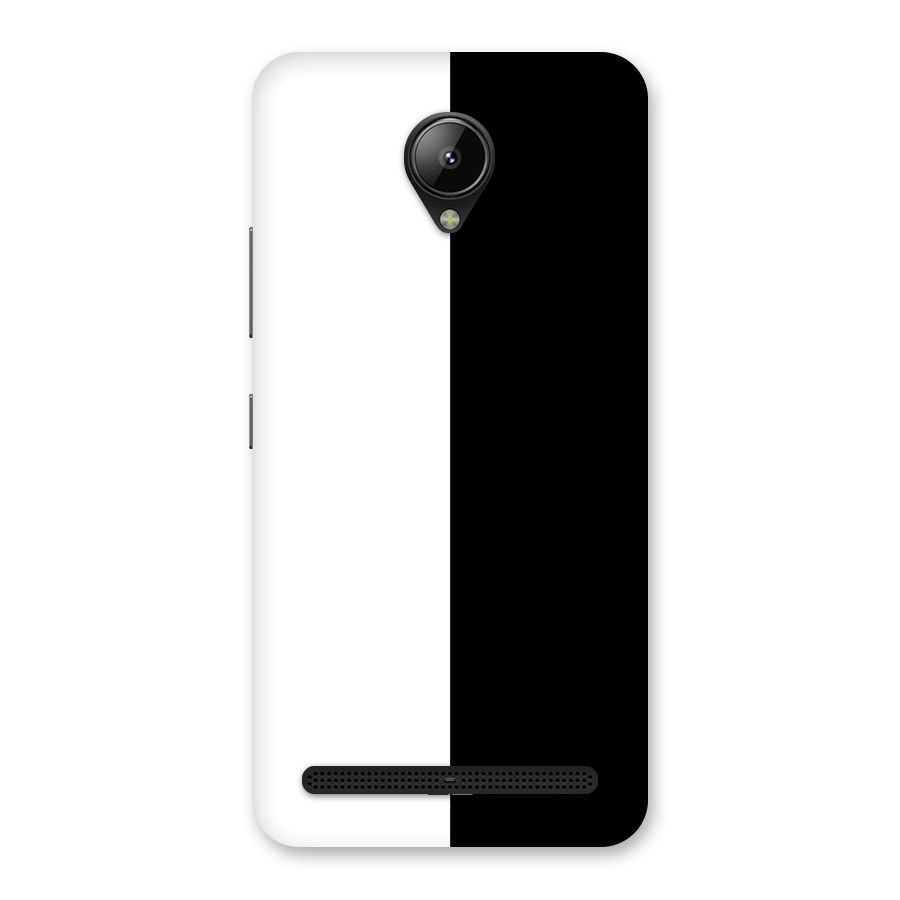 Simple Black White Back Case for Lenovo C2