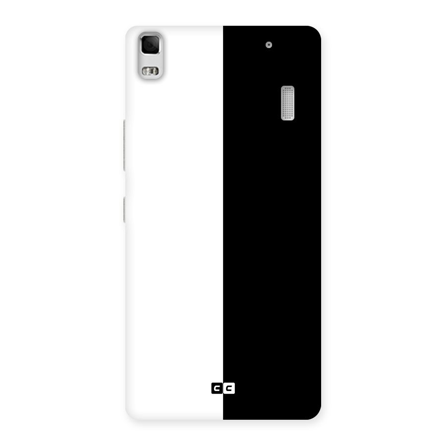 Simple Black White Back Case for Lenovo K3 Note