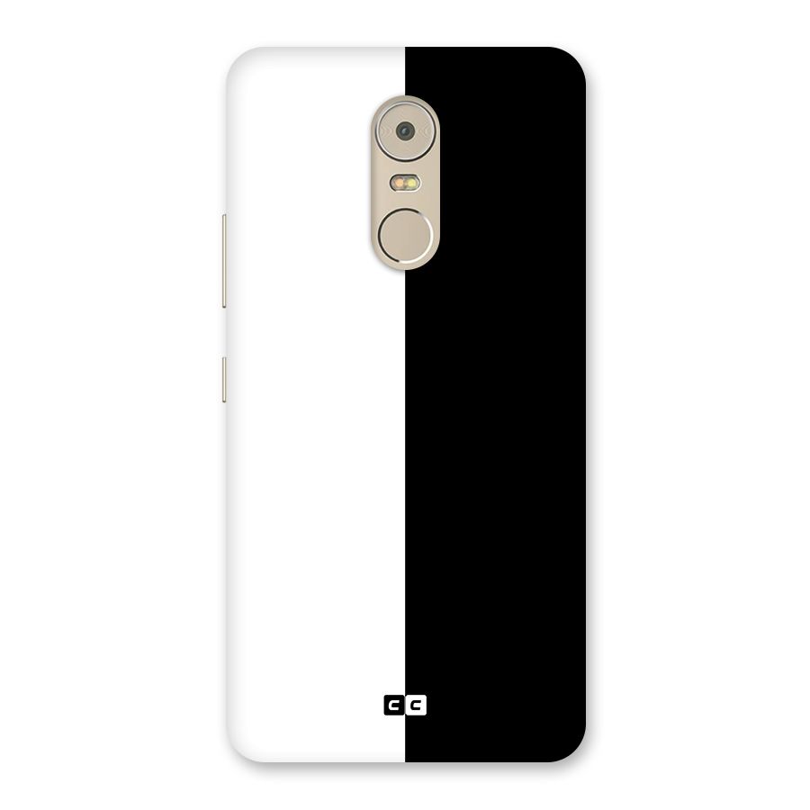 Simple Black White Back Case for Lenovo K6 Note