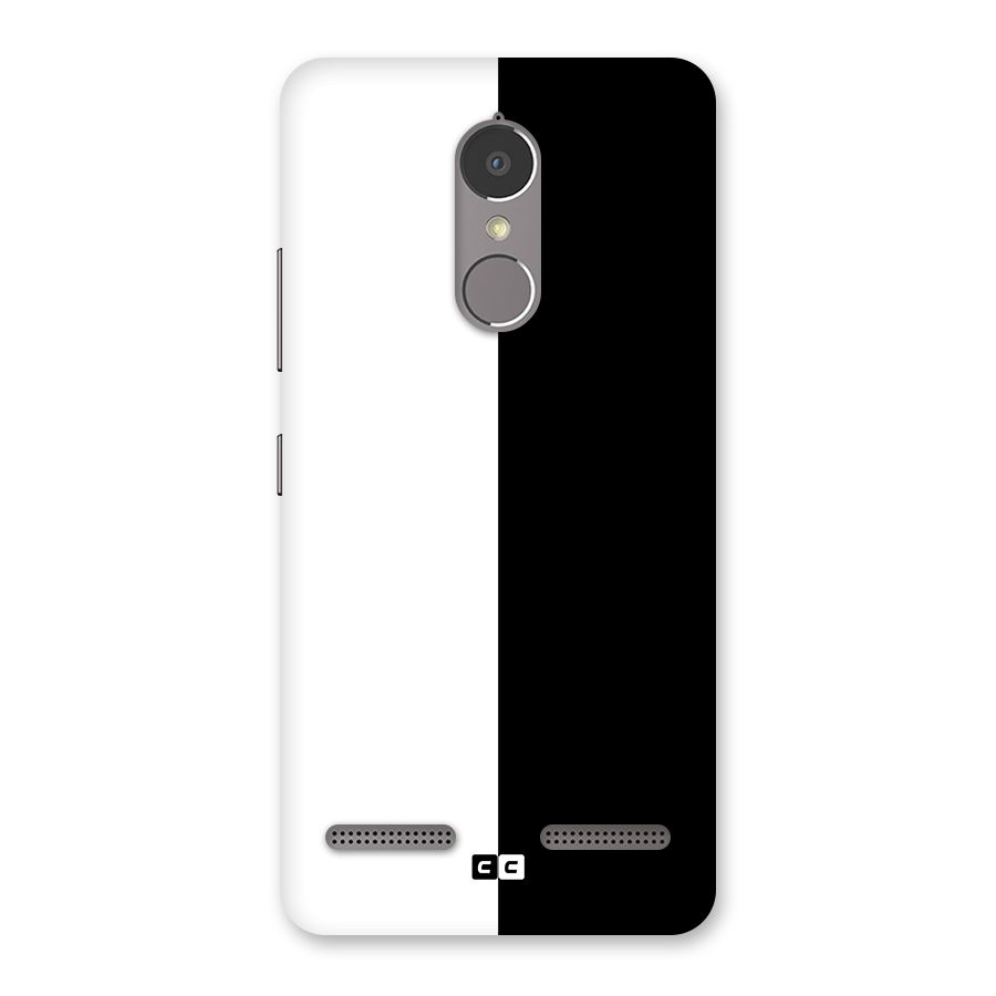 Simple Black White Back Case for Lenovo K6 Power