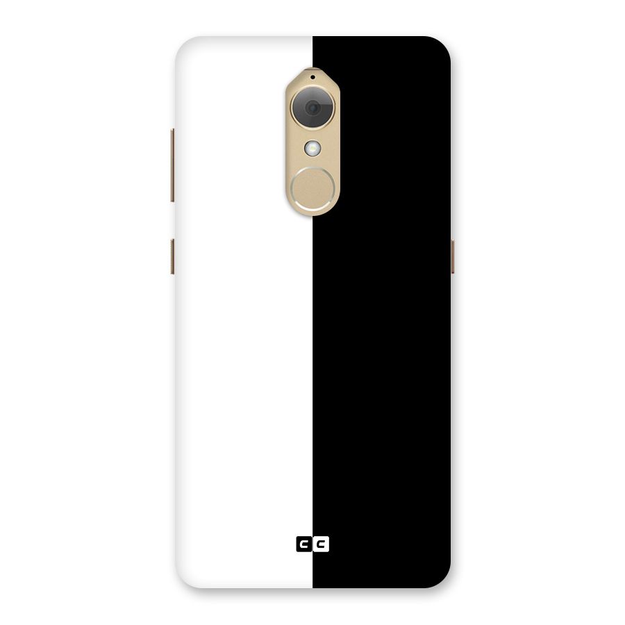 Simple Black White Back Case for Lenovo K8