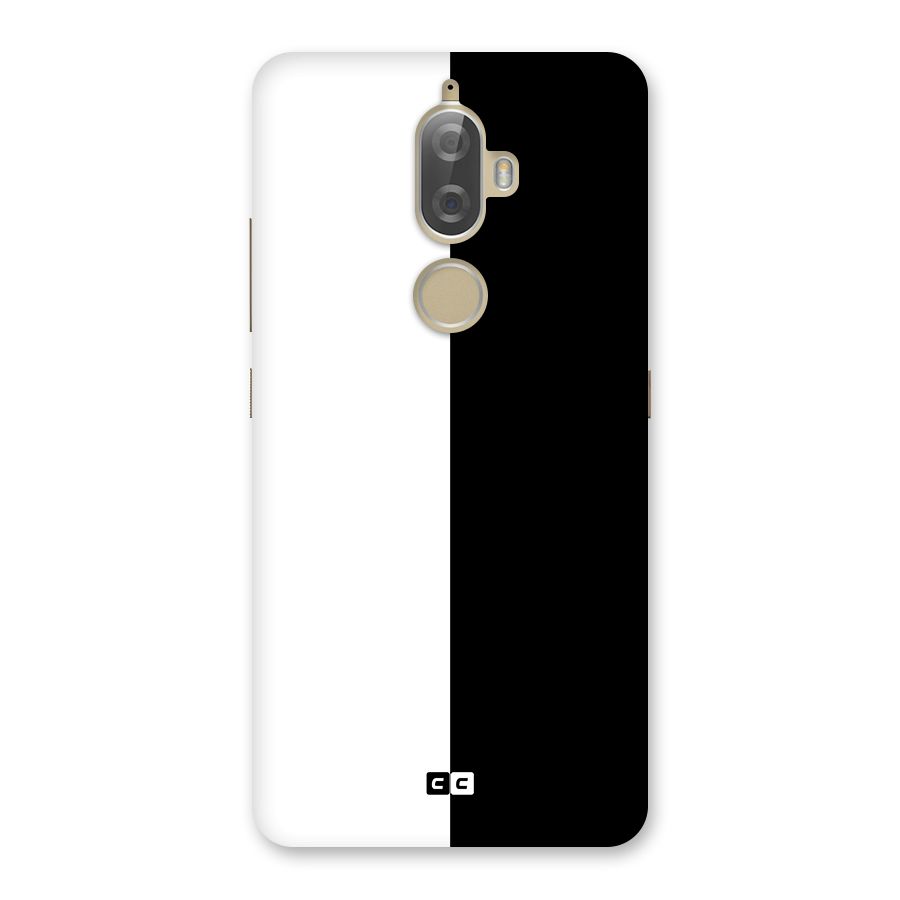 Simple Black White Back Case for Lenovo K8 Plus