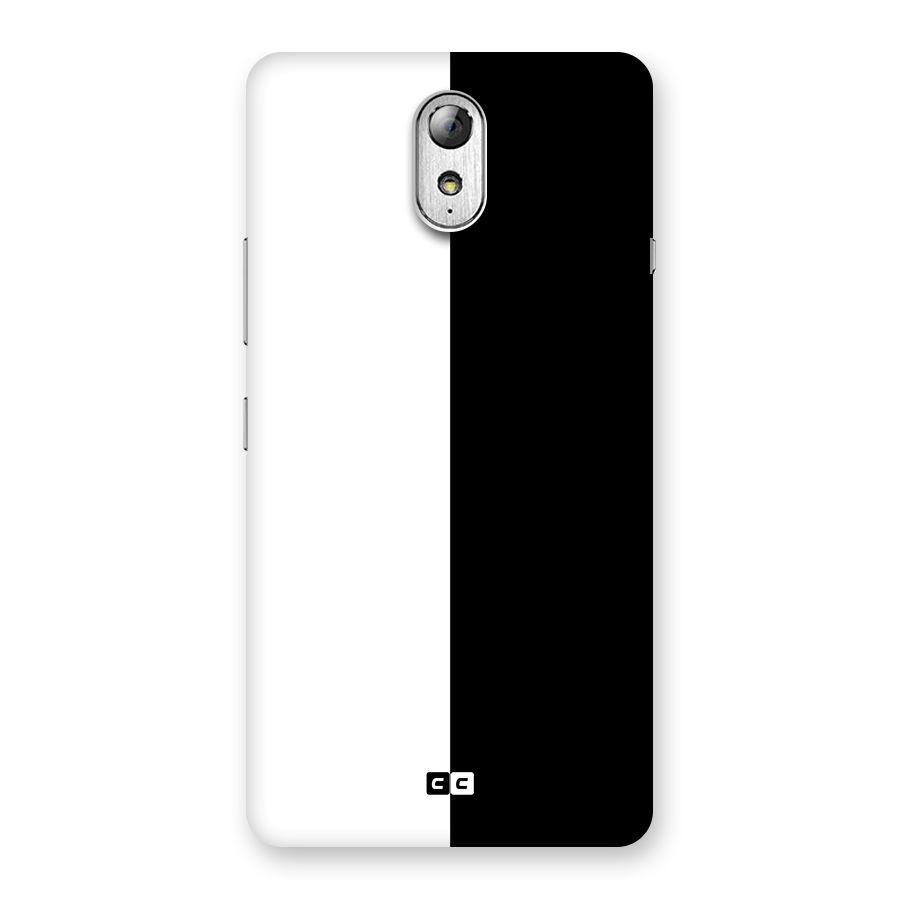Simple Black White Back Case for Lenovo Vibe P1M