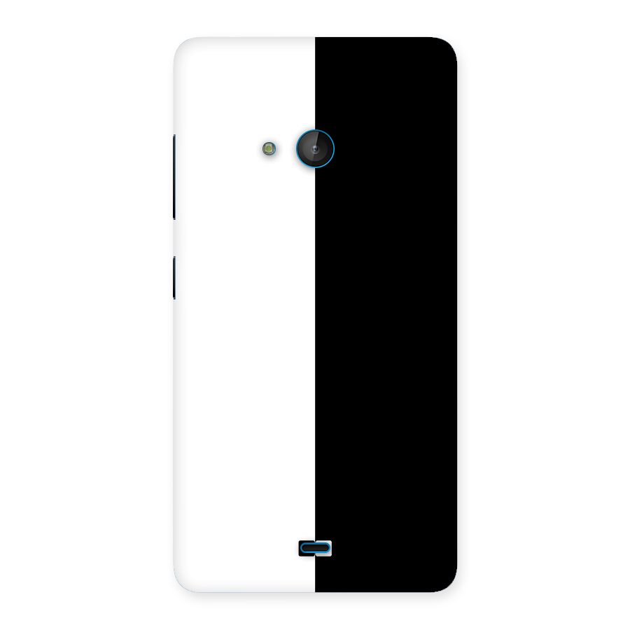 Simple Black White Back Case for Lumia 540