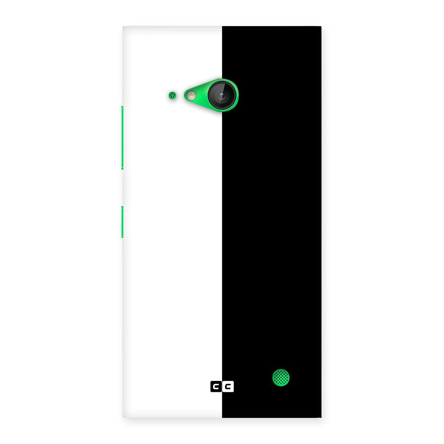 Simple Black White Back Case for Lumia 730