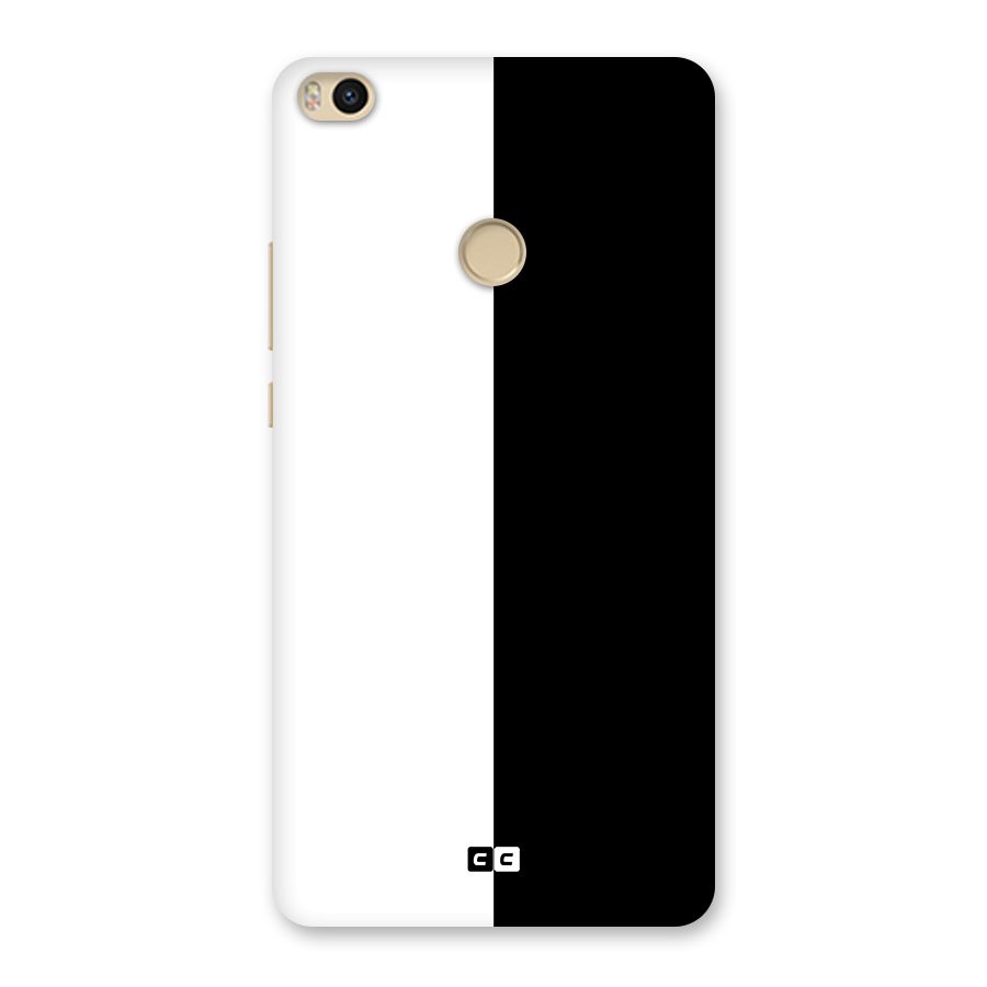 Simple Black White Back Case for Mi Max 2
