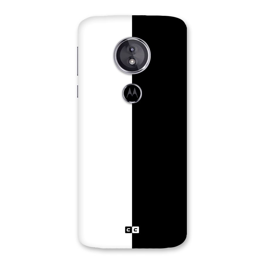 Simple Black White Back Case for Moto E5