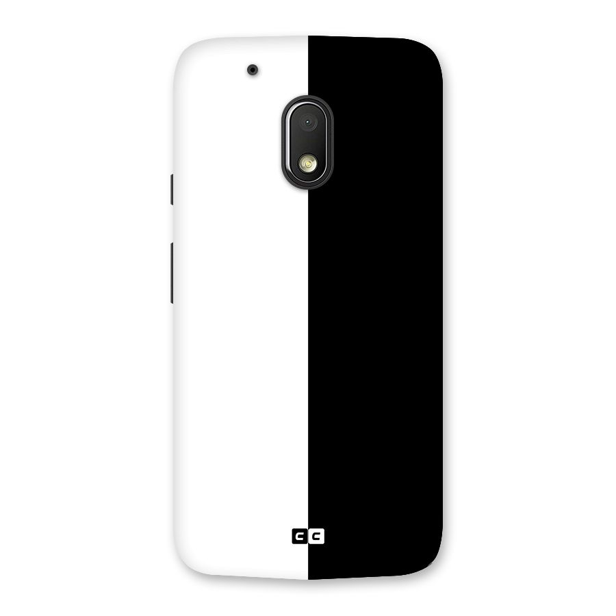 Simple Black White Back Case for Moto G4 Play