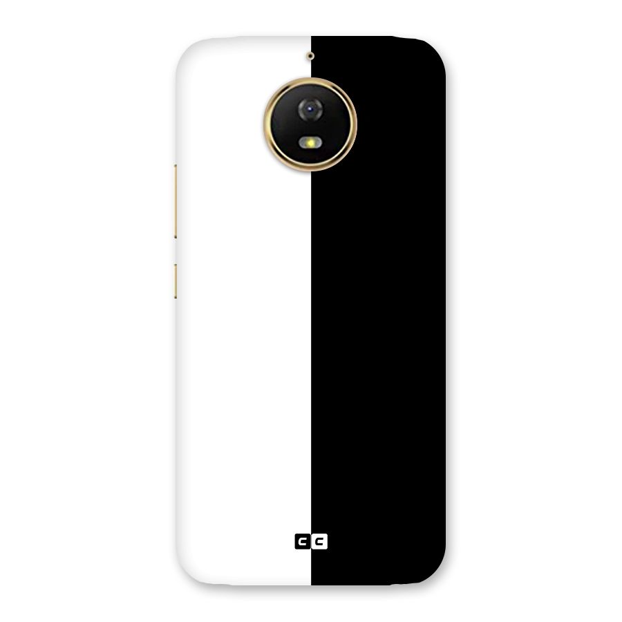 Simple Black White Back Case for Moto G5s